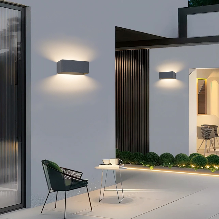 BRILAGI - LED utomhusvägglampa DONNANI LED/7W/230V 20 cm antracit IP44