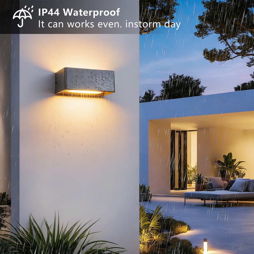 BRILAGI - LED utomhusvägglampa DONNANI LED/7W/230V 20 cm antracit IP44