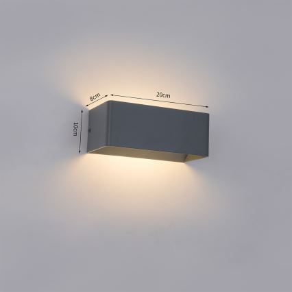 BRILAGI - LED utomhusvägglampa DONNANI LED/7W/230V 20 cm antracit IP44
