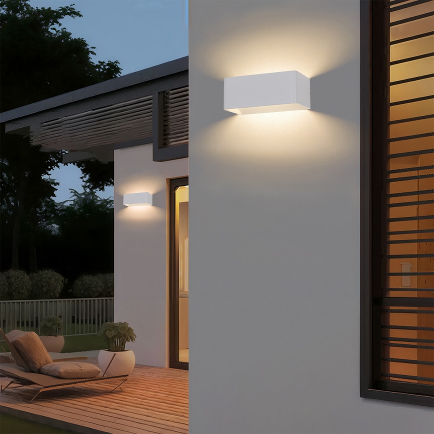 BRILAGI - LED utomhusvägglampa DONNANI LED/7W/230V 20 cm vit IP44
