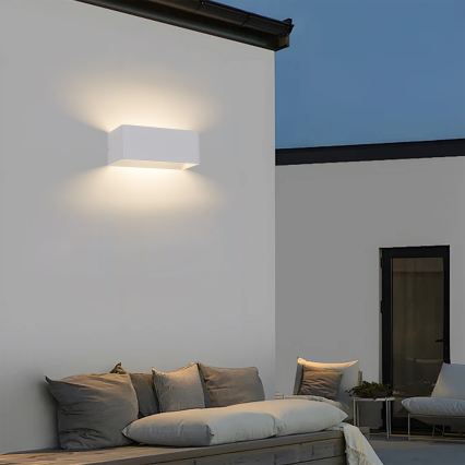 BRILAGI - LED utomhusvägglampa DONNANI LED/7W/230V 20 cm vit IP44