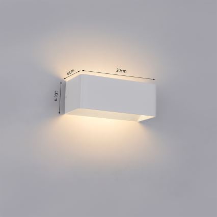 BRILAGI - LED utomhusvägglampa DONNANI LED/7W/230V 20 cm vit IP44