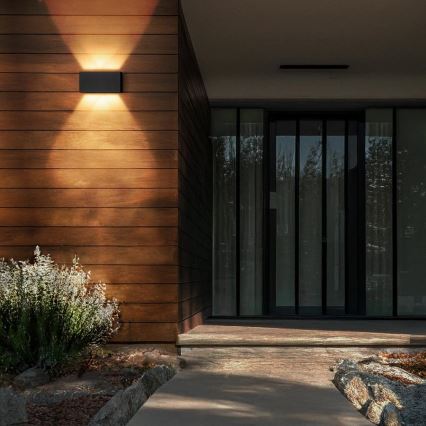 Brilagi - LED utomhusvägglampa DOUBLE CUBE LED/12W/230V antracit IP65