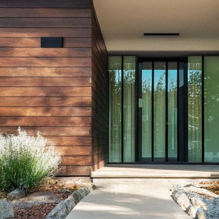 Brilagi - LED utomhusvägglampa DOUBLE CUBE LED/12W/230V svart IP65