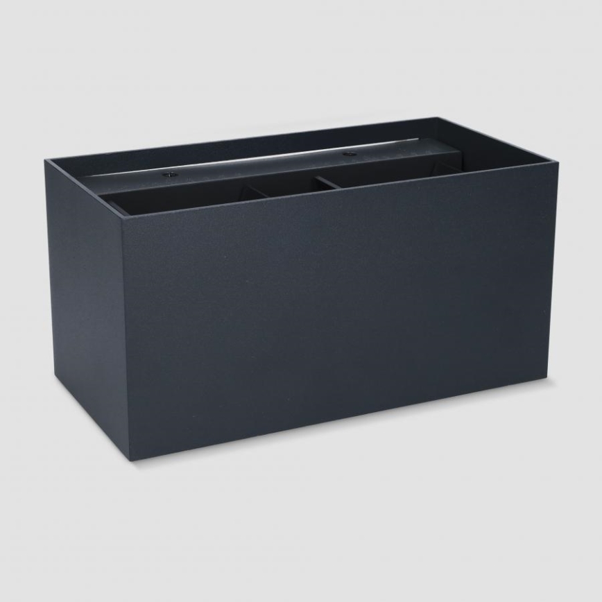 Brilagi - LED utomhusvägglampa DOUBLE CUBE LED/12W/230V svart IP65