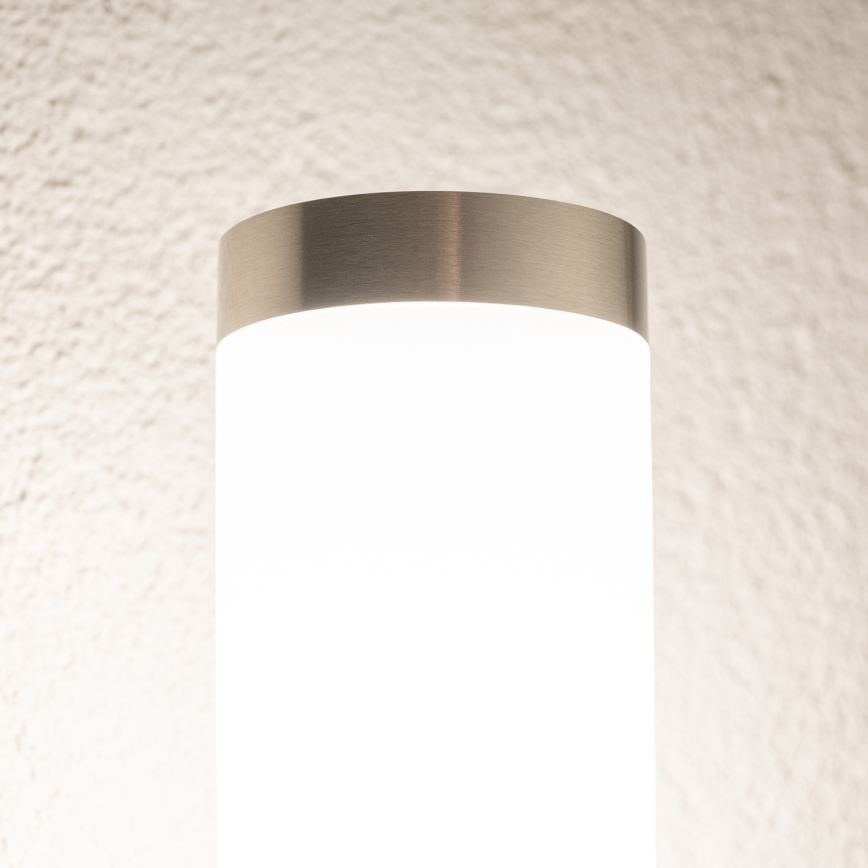 BRILAGI - LED utomhusvägglampa ELIA 1xE27/7W/230V 4000K IP44 mattkrom