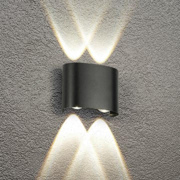 Brilagi - LED utomhusvägglampa FLAREBOX LED/4W/230V svart IP65