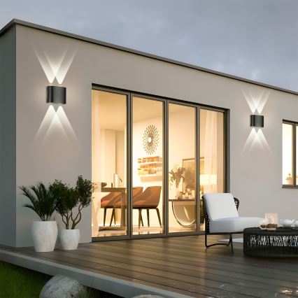 Brilagi - LED utomhusvägglampa FLAREBOX LED/4W/230V svart IP65