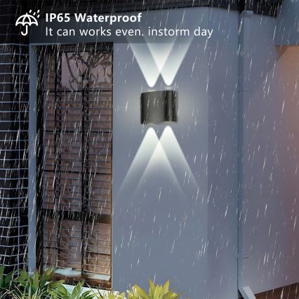 Brilagi - LED utomhusvägglampa FLAREBOX LED/4W/230V svart IP65