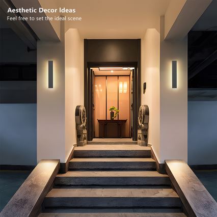 Brilagi - LED utomhusväggarmatur LINEAR LED/8W/230V 3000K IP65 30 cm antracit CRI 90