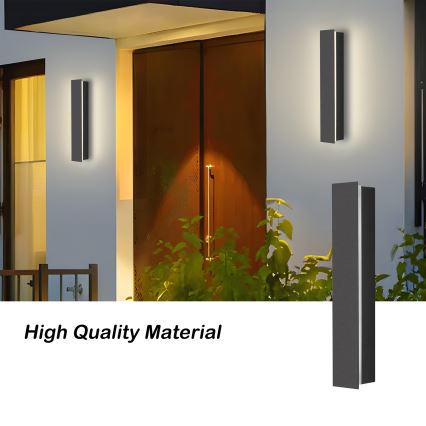 Brilagi - LED utomhusväggarmatur LINEAR LED/8W/230V 3000K IP65 30 cm antracit CRI 90