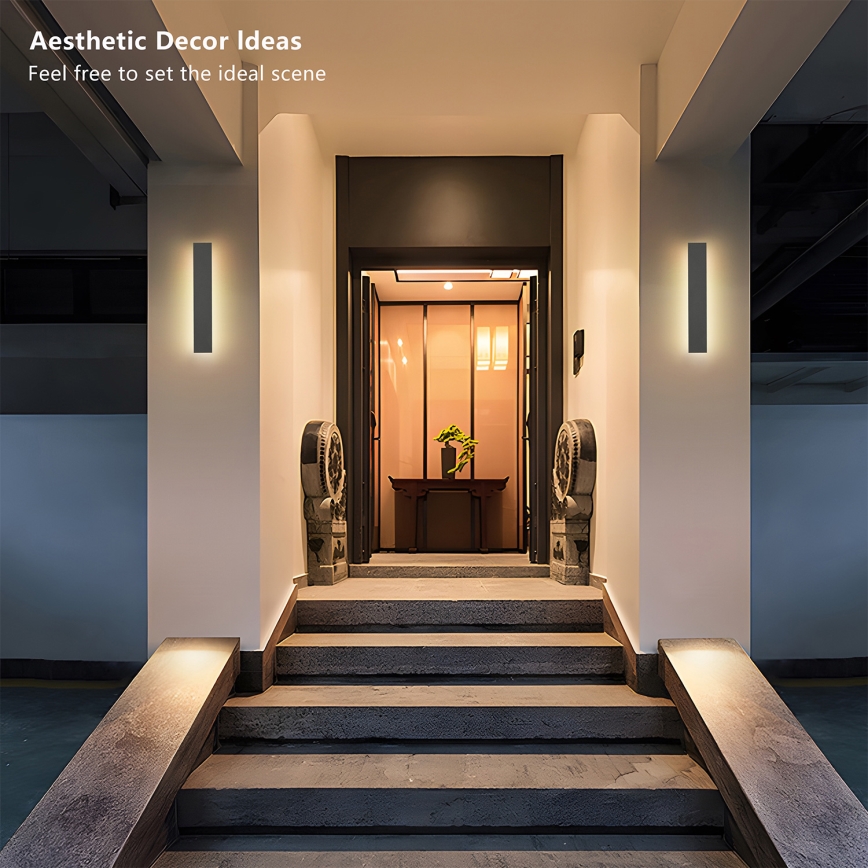 Brilagi - LED utomhusväggarmatur LINEAR LED/8W/230V 4000K IP65 30 cm antracit CRI 90