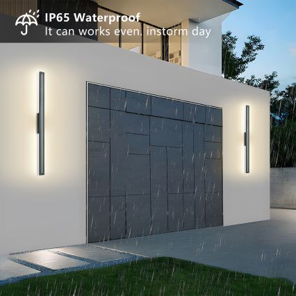 Brilagi - LED utomhusväggarmatur LINEO LED/24W/230V 3000K IP65 100 cm antracit CRI 90