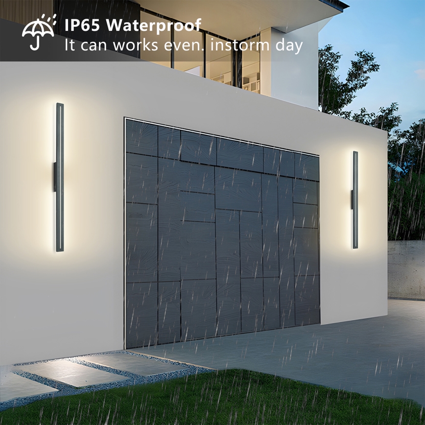 Brilagi - LED utomhusväggarmatur LINEO LED/24W/230V 3000K IP65 100 cm antracit CRI 90