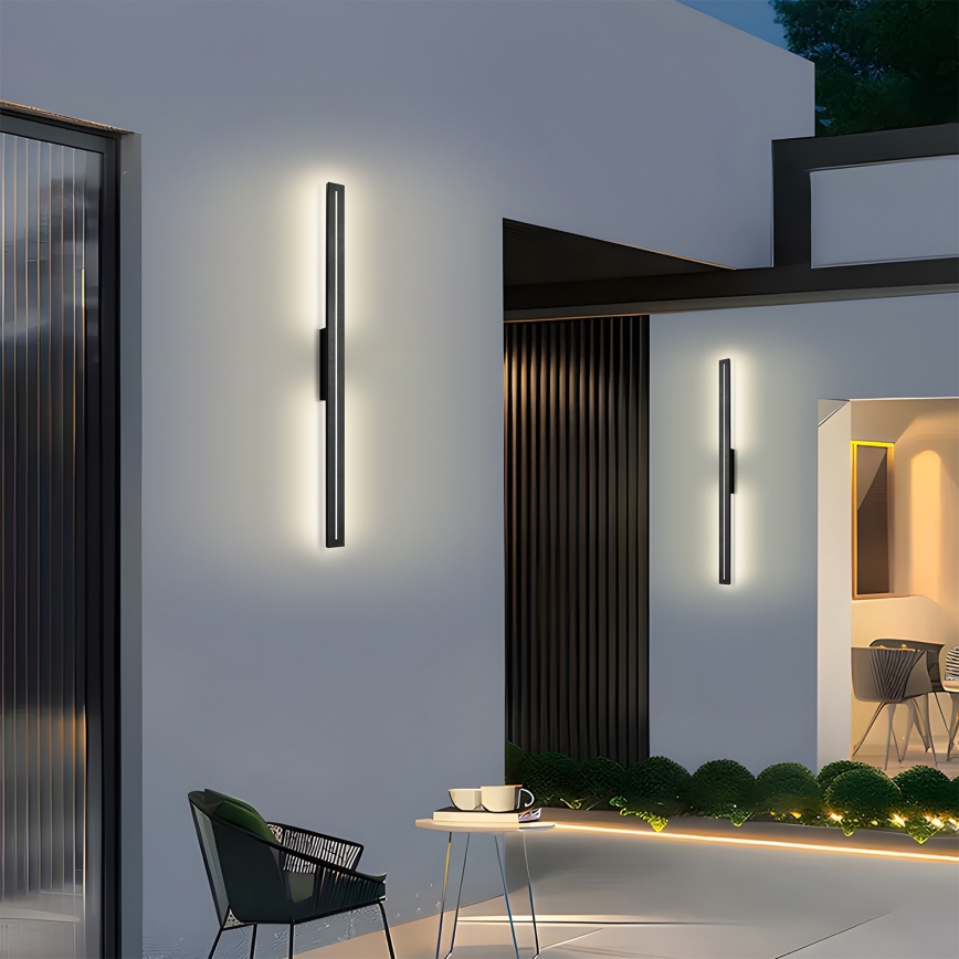 Brilagi - LED utomhusvägglampa LINEO LED/24W/230V 4000K IP65 100 cm svart CRI 90