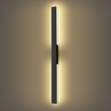 Brilagi - LED utomhusvägglampa LUNA 24W/230V 3000K IP65 100 cm svart CRI 90