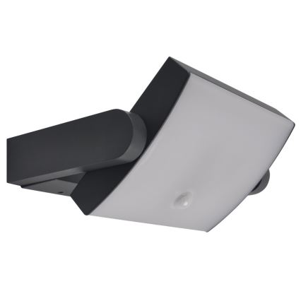 Brilagi - LED utomhusvägglampa med rörelsesensor ANKLE LED/18W/230V 4000K IP65 antracit