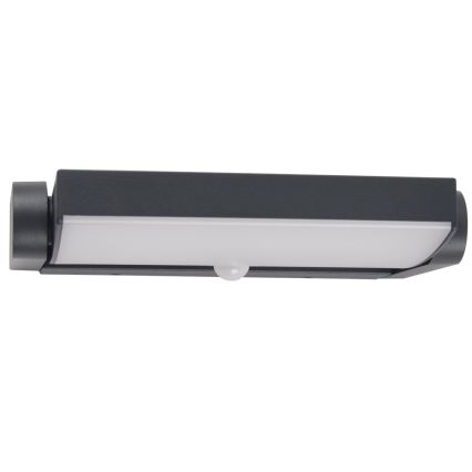 Brilagi - LED utomhusvägglampa med rörelsesensor ANKLE LED/18W/230V 4000K IP65 antracit
