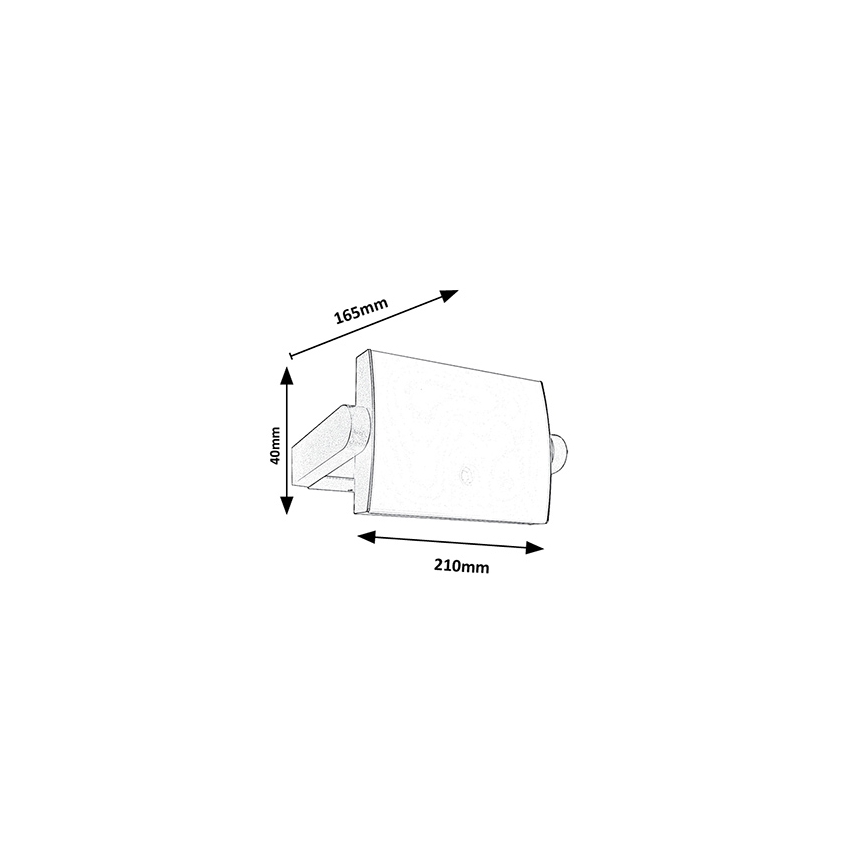 Brilagi - LED utomhusvägglampa med rörelsesensor ANKLE LED/18W/230V 4000K IP65 antracit