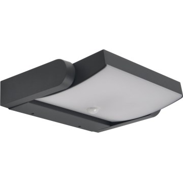 Brilagi - LED utomhusvägglampa med rörelsesensor ANKLE LED/18W/230V 4000K IP65 antracit