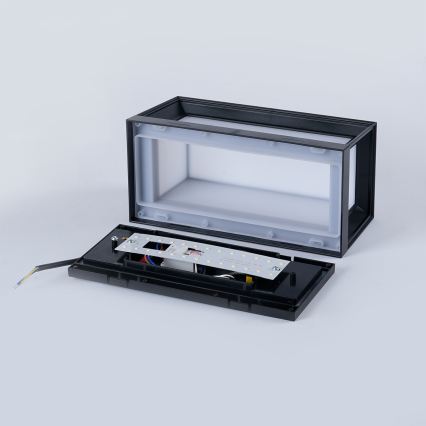 Brilagi - LED utomhusväggarmatur med sensor PARKER LED/12W/230V svart IP44