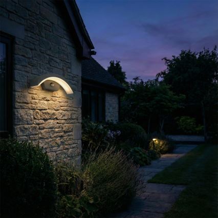 Brilagi - LED Utomhus Vägglampa med Sensor ARCELO LED/8W/230V IP54