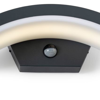 Brilagi - LED Utomhus Vägglampa med Sensor ARCELO LED/8W/230V IP54