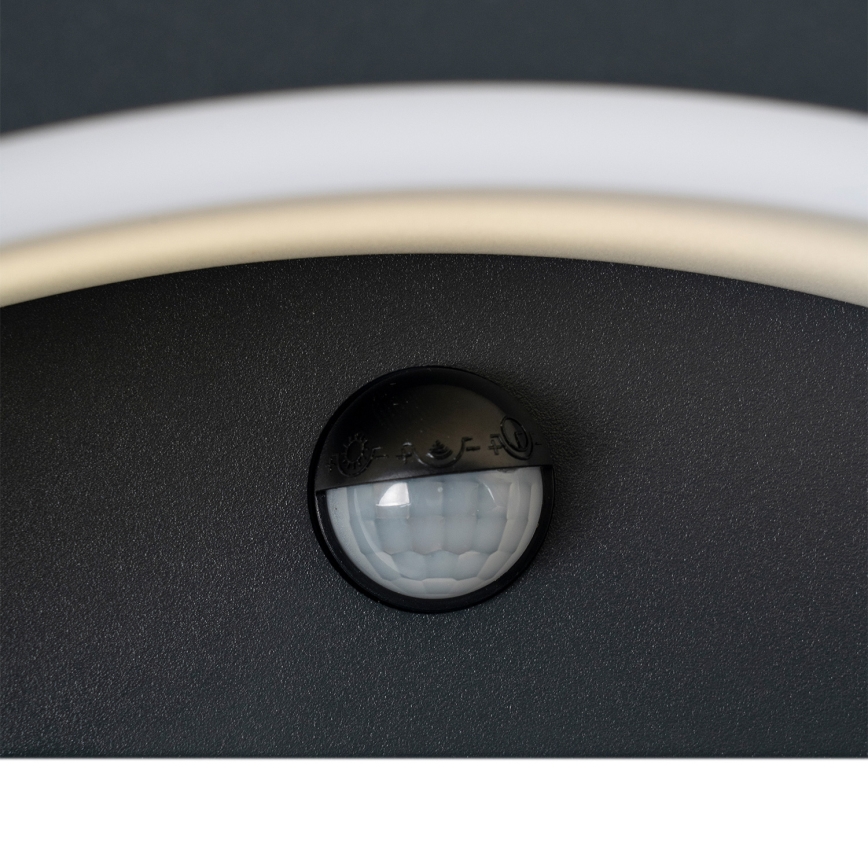 Brilagi - LED Utomhus Vägglampa med Sensor ARCELO LED/8W/230V IP54