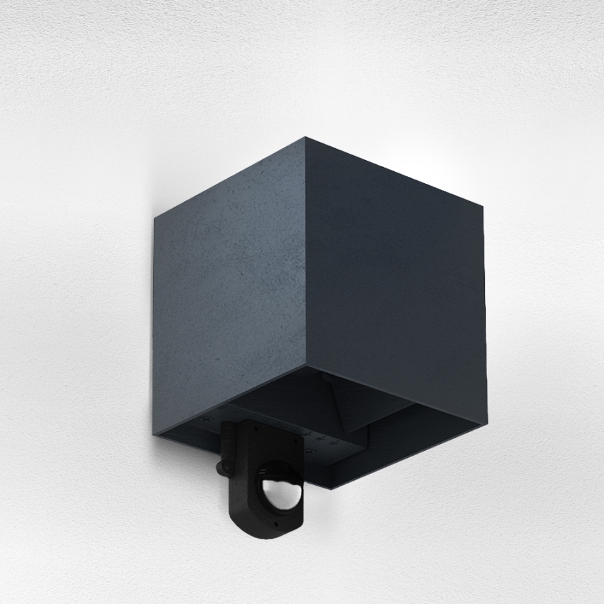 Brilagi - LED utomhusvägglampa med sensor CUBE LED/6W/230V antracit IP65
