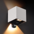 Brilagi - LED utomhusvägglampa med sensor CUBE LED/6W/230V grå IP65