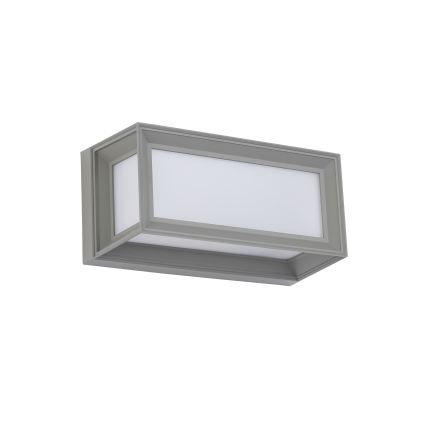 Brilagi - LED vägglampa för utomhusbruk med sensor PARKER LED/12W/230V grå IP44