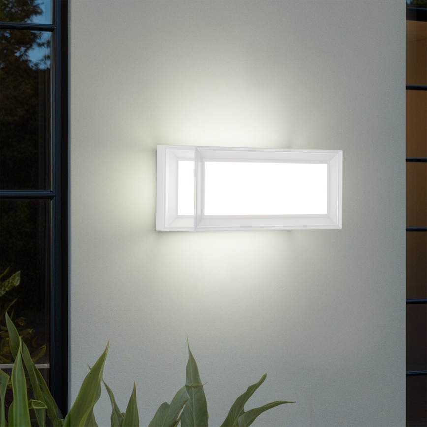 Brilagi - LED utomhusvägglampa med rörelsesensor PARKER LED/12W/230V vit IP44