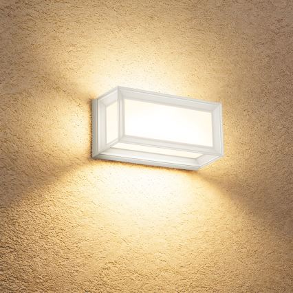 Brilagi - LED utomhusvägglampa med rörelsesensor PARKER LED/12W/230V vit IP44
