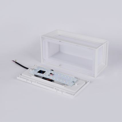 Brilagi - LED utomhusvägglampa med rörelsesensor PARKER LED/12W/230V vit IP44