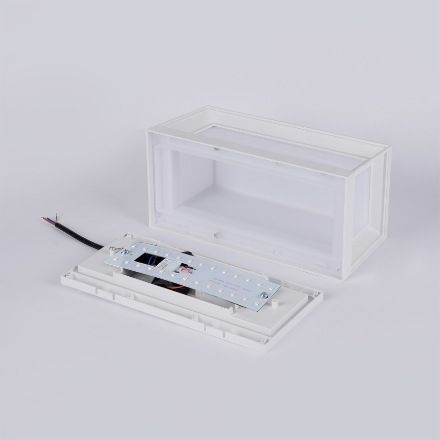 Brilagi - LED utomhusvägglampa med rörelsesensor PARKER LED/12W/230V vit IP44