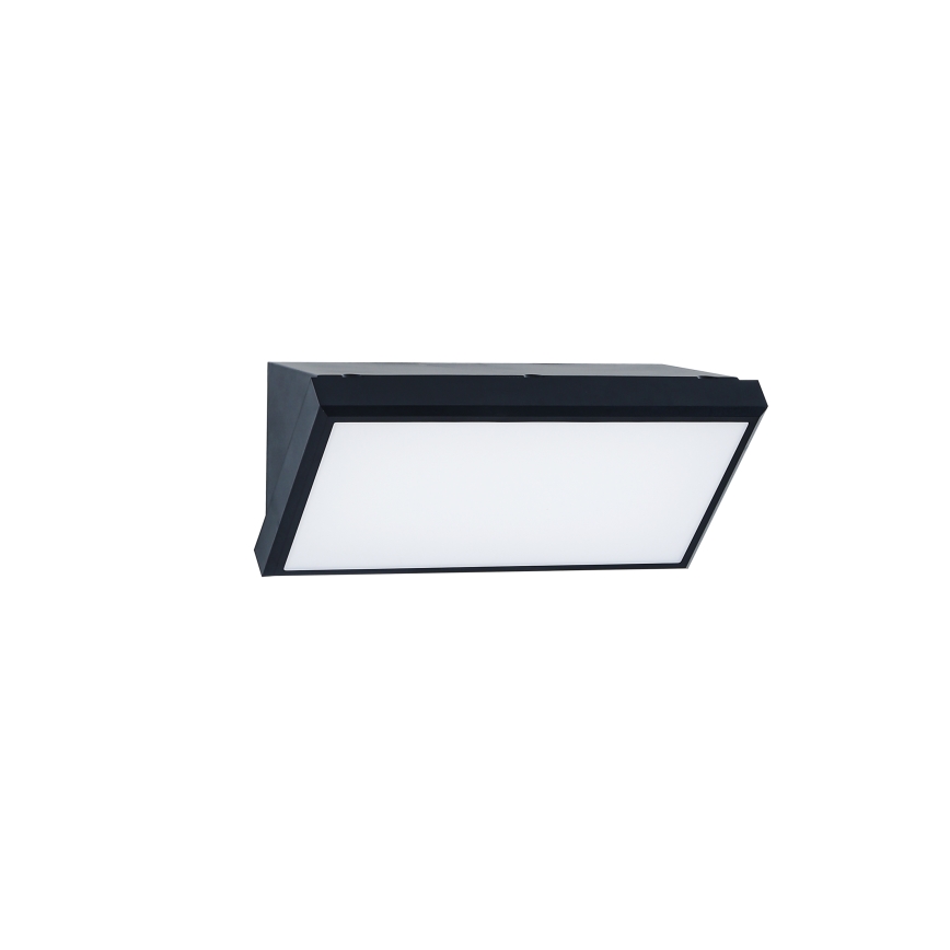 Brilagi - LED Utomhus Vägglampa med Sensor TRIANGLE LED/20W/230V svart IP65