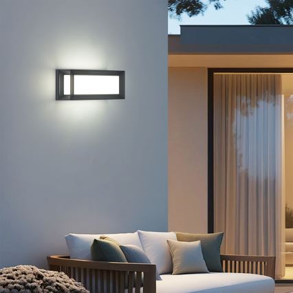 Brilagi - LED utomhusvägglampa PARKER LED/12W/230V 3000/4500/6000K antracit IP44