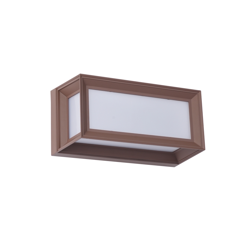 Brilagi - LED utomhusvägglampa PARKER LED/12W/230V brun IP44