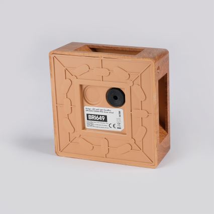 Brilagi - LED utomhusvägglampa QUADRAY LED/6W/230V med träfinish IP54