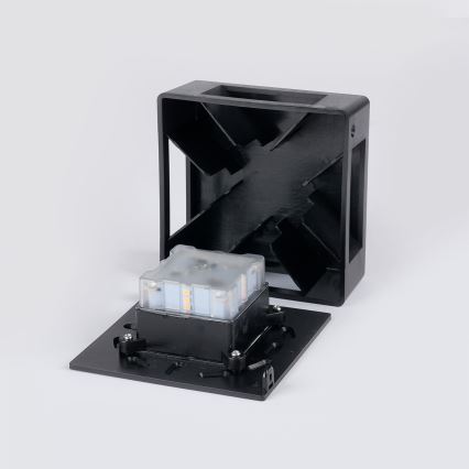 Brilagi - LED-utomhusvägglampa QUADRAY LED/6W/230V svart IP54