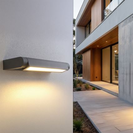 Brilagi - LED utomhusvägglampa SALERNO LED/12W/230V 35,5 cm antracit IP65