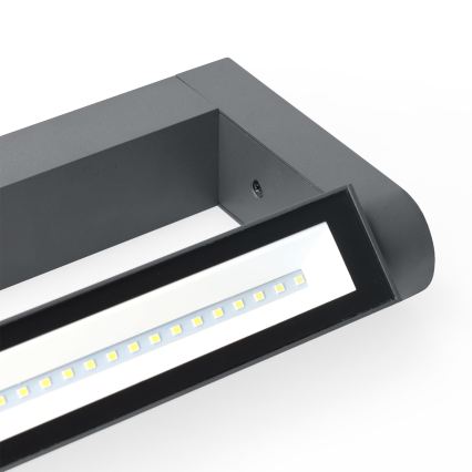 Brilagi - LED utomhusvägglampa SALERNO LED/12W/230V 35,5 cm antracit IP65