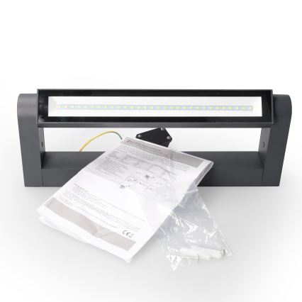 Brilagi - LED utomhusvägglampa SALERNO LED/12W/230V 35,5 cm antracit IP65