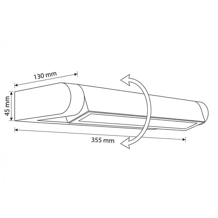 Brilagi - LED utomhusvägglampa SALERNO LED/12W/230V 35,5 cm antracit IP65