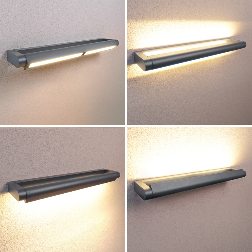 Brilagi - LED utomhusvägglampa SALERNO LED/24W/230V 66 cm antracit IP65