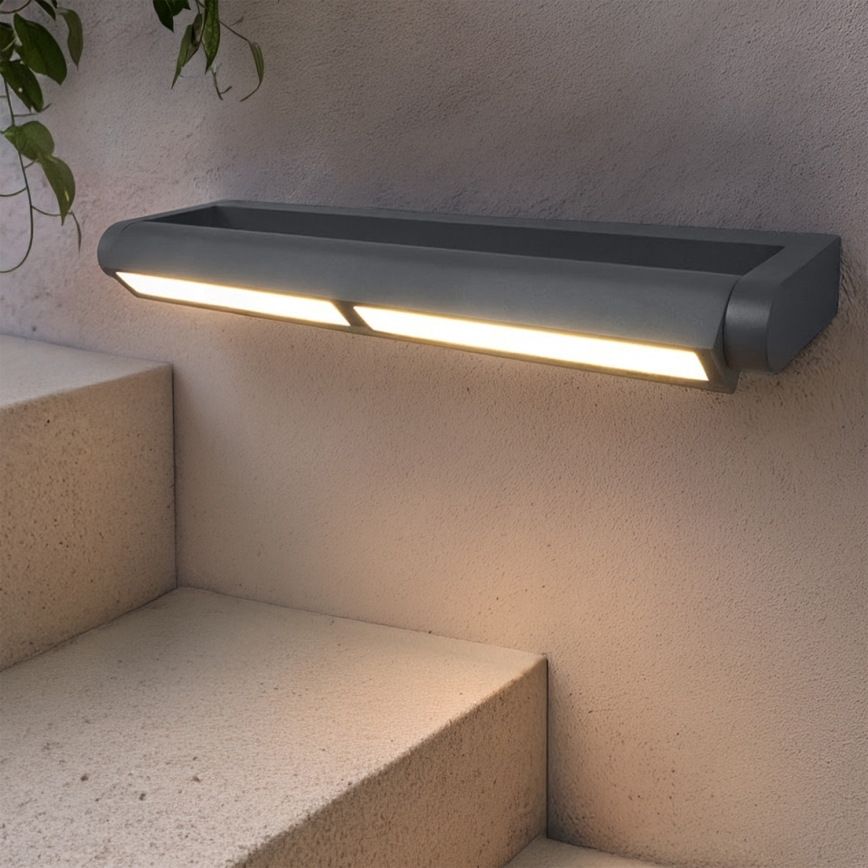 Brilagi - LED utomhusvägglampa SALERNO LED/24W/230V 66 cm antracit IP65