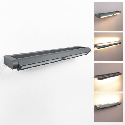 Brilagi - LED utomhusvägglampa SALERNO LED/24W/230V 66 cm antracit IP65