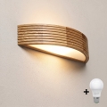 BRILAGI - LED-väggarmatur CARVALHO MODERN 1xE27/60W/230V ek