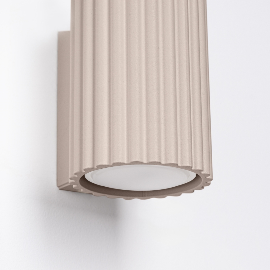 Brilagi - LED-väggarmatur CRESTO 1xGU10/10W/230V 10 cm taupe