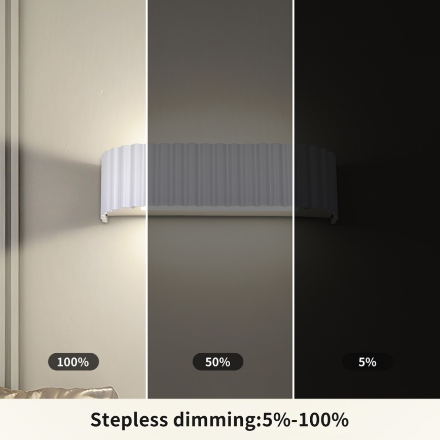 BRILAGI - LED Vägglampa FALCON MODERN LED/10W/230V 30 cm 3000/4500/6000K vit